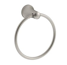 Kohler K-21955-BN Tempered 6-7/8" Wall Mounted Towel Ring, Brushed Nickel