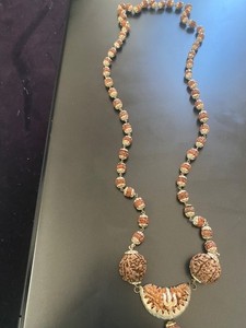 Unique Rudraksha Necklace First Quality Small Large Beads Hindu Buddhism Rosary
