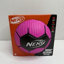 Nerf Proshot Soccer Ball 7in Pink Soft Foam Indoor Outdoor NRFB