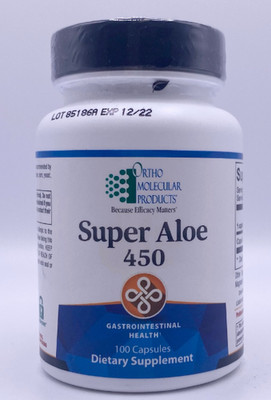 Ortho Molecular Products Super Aloe 450 - 100 Caps