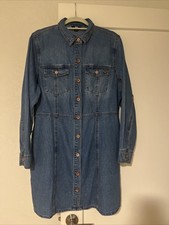 Frye Women's Denim Dress Size XL Light Wash NWOT
