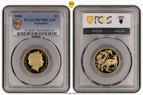PCGS 2006 Australia $1 PR70DCAM