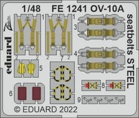 OV-10A Seatbelts Steel - Icm - / 1:48 - Eduard FE1241