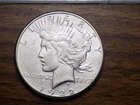 PEACE SILVER DOLLAR 1922 S FROSTY AU+ BETTER DATE