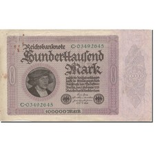 [#803292] Banknote, Germany, 100,000 Mark, 1923, 1923-02-01, KM:83c, VF(20-25)