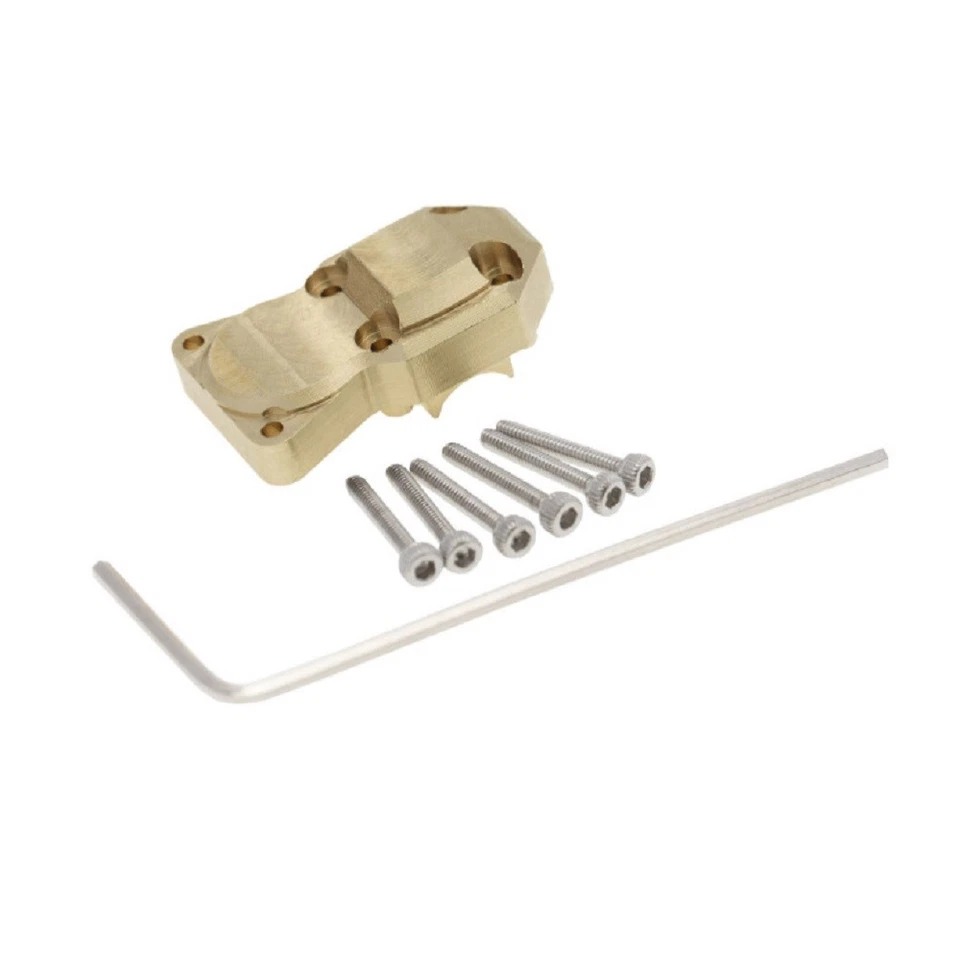 2Pack Brass Axle Diff Housing Cover For Axial SCX24 90081 1/24 RC Car Upgrade - Image 4 of 4