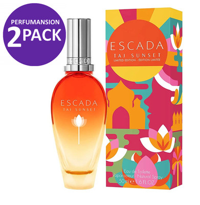 Taj Sunset by Escada Eau de Toilette Spray Women's 50ml 1.6 oz LTD Ed. - 2 PACK