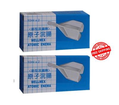 2 Box Wellmex Atomic Enema Child Constipation Saline Laxative (10ml x 2's) New