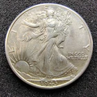 1943-D Walking Liberty Half Dollar 50C - Denver Mint - Light Toning - BU
