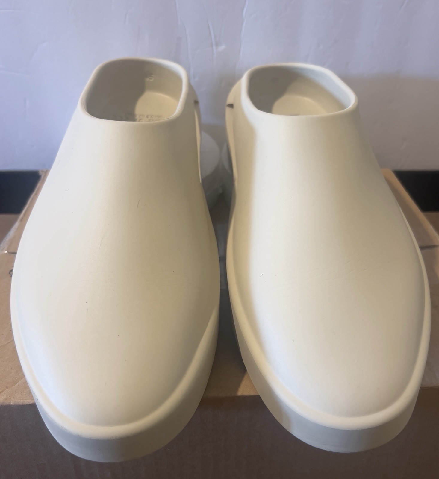 👀 DS Rare Size & Color! Fear of God  “The California” Mules in Oat Color. EU45 image 3