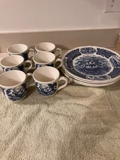Vintage Alfred Meakin Fair Winds China Plates & Mugs