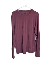 Janji Shirt Mens XL Purple Long Sleeve Repeat Merino Performance Running Top