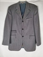 HUGO BOSS GREY VIRGEN WOOL ASTOR BLAZER VITALE BARBERIS CONONICO EU 48 US 38R