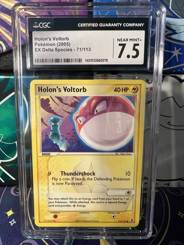 Holon's Voltorb graded CGC 7.5 for sale on eBay