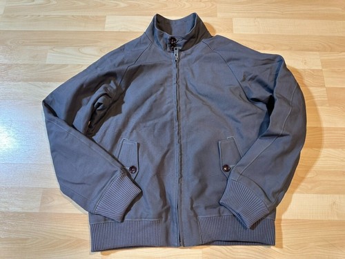 Chaqueta Gustin Harrington Barracuda - Gris Lona Mediana Hecha en EE. UU. Hombres
