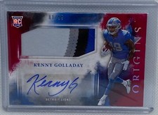 KENNY GOLLADAY 2017 PANINI ORIGINS RED RPA PATCH ROOKIE AUTO RC #D 01/99