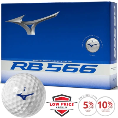 MIZUNO 2025 RB 566 GOLFBÄLLE / WHITE DOZEN PACK / MULTIBUY RABATT ANGEBOTE