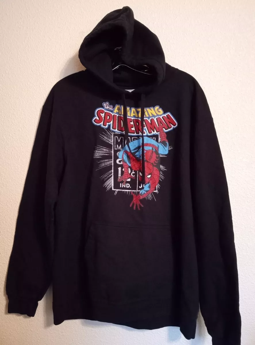  Marvel Spider-Man 2 Game Spider Logo Pullover Hoodie :  Clothing, Shoes & Jewelry