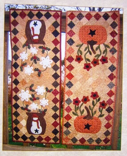 Coulee Creations Table Runner Quilting Pattern #809 Harvest & Winter Blooms - Picture 2 of 5