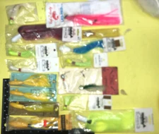 16 Bucktail Jig Heads White Chartreuse Yellow 3 5 1 1.5 Oz Ounce Deer Tail B 21