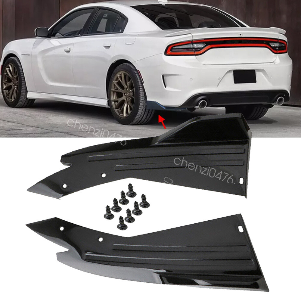 Buy For Charger Dodge SRT SXT Spats Rear Bumper Lip Splitter Diffuser Canard Spoiler I3014439