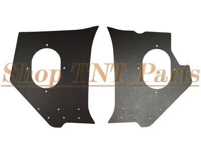 1958 Chevy Impala Coupe & Convertible Kick Panel Boards Black Chevrolet