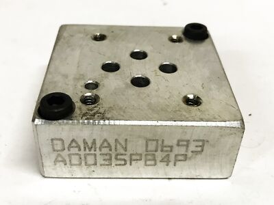 #ad Daman Hydraulic Valve Sub Plate 0693 AD03SPB4P NOS $47.34