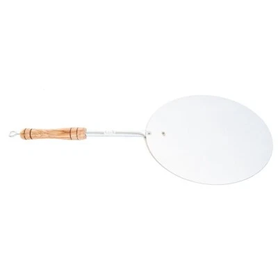 Pizza Schaufel Rund 32 CM Edelstahl Schwarz Für Backhäuser Pizzerienöfen - Bild 1 von 2