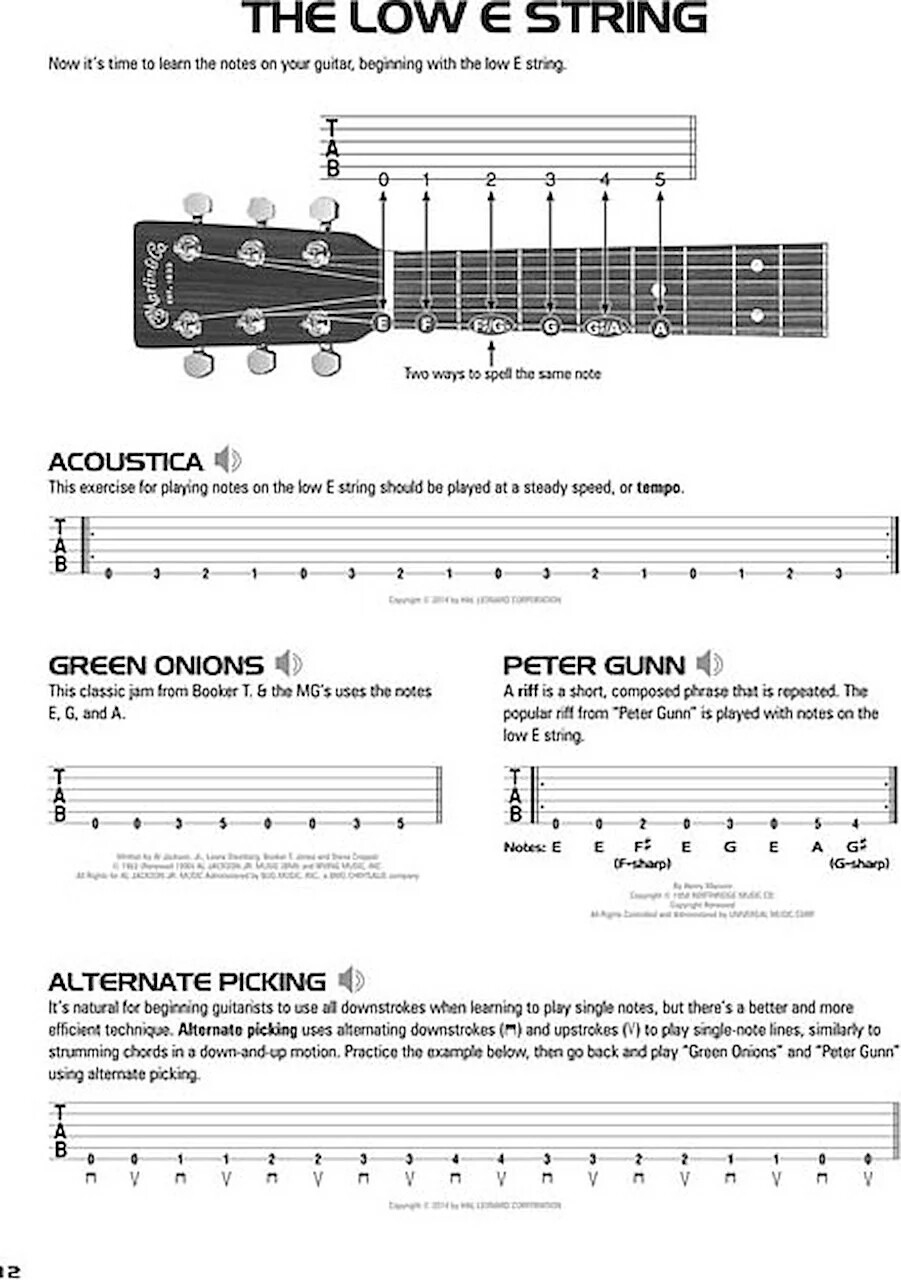 Hal Leonard Acoustic Guitar Tab Method Book 1 Learn How to Play Online