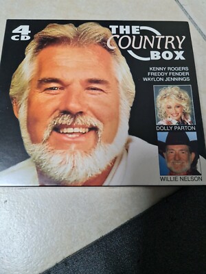 The Country Box 4 CDs Kenny Rogers Dolly Parton Johnny Cash Willie Nelson
