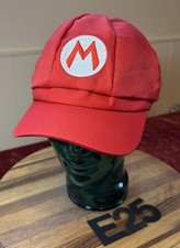 NWOT MARIO RED HAT, ELASTIC FIT BACK, LINED. NEVER WORN. E25