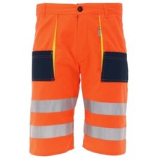 TROUSERS KAJMAN HV O SHORT S, warning, pockets, ruler space, Hi-Vis