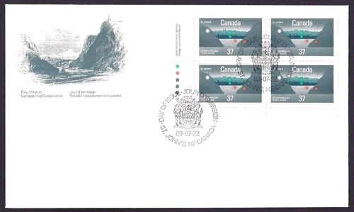 🍁Canada   #1214 LLpb    "St. John's Harbour"   Brand New 1988 First Day Cover