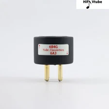 One Gold plated 6B4G (to) 6A3 Vacuum tube convert socket