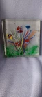 Vintage Mario Formentello Murano Glass Block Aquarium Fish Sea Life Signed