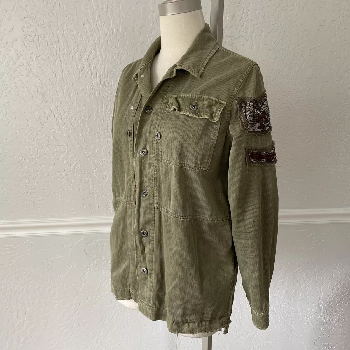 Embellished clearance army jacket
