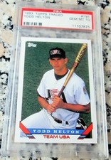 TODD HELTON 1993 Topps USA #1 Draft Pick Rookie Card RC PSA 10 Rockies HOF🔥🔥$$
