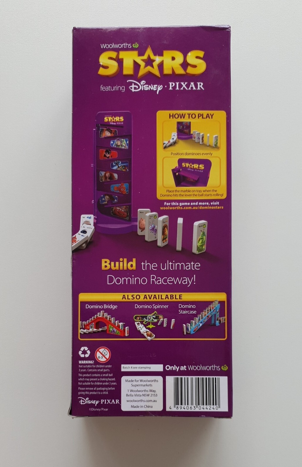 Woolworths Disney Pixar Stars Domino Staircase NIB. Plus 5 Domino's eBay
