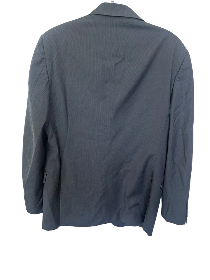 Chaqueta Blazer Abrigo de Nailon Vintage Para Hombre PRADA Traje Sólido Años 90 Negro 44R 54R Foto 2 de 4