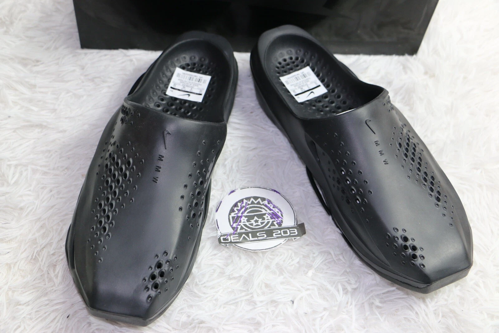 Infradito Nike x MMW 5 Slide nere adulte unisex DH1258 002 taglia 10M 11W nuove