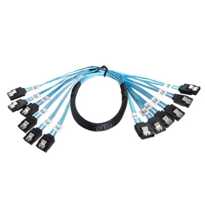 CY 6 SATA 7pin - 6 SATA 7pin Target SSD Hard Disk 6Gbps Server Raid Cable  SAS