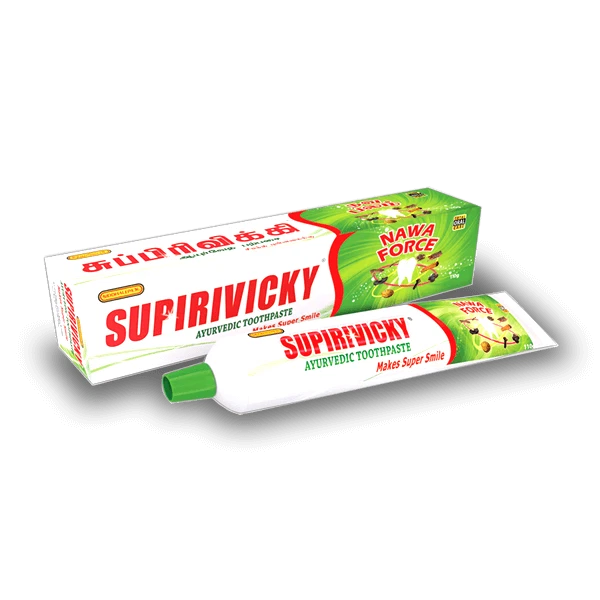Ayurveda Herbal Toothpaste SUPIRIVICKY 2/3/4/5/10 X 110g Tube from Sri Lanka - Image 2 of 4