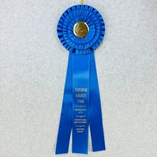 Prize Ribbon Rosette HOMEMAKING ARTS BEST OF SHOW Yavapai County Fair Blue
