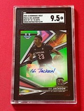 2022-23 Bowman U Best GG JACKSON BOA-GJ Green Refractor AUTO /99 SGC 9.5 Grizzli