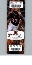 New York Giants vs Cincinnati Bengals 11/11/2012 Full Ticket Stub - Geno Atkins