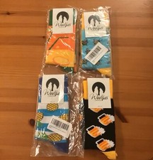 Brand New Ladies Socks; Woolfies of London, Four Assorted Designs, Size 2-6 UK
