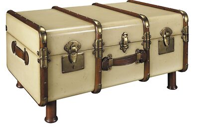 Authentic Models Kabinen-Koffer Couchtisch in elfenbein MF040