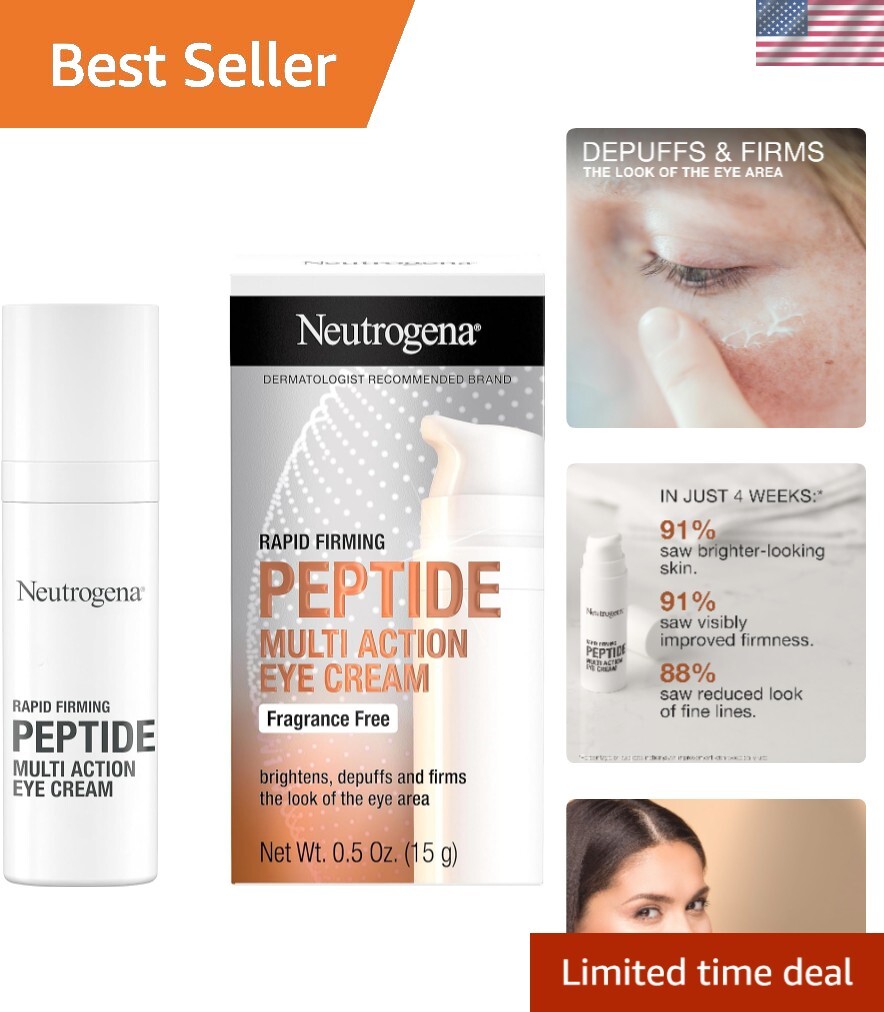 Rapid Firming Peptide Eye Cream: Depuffing, Brightening, Hydrating, Fragrance...