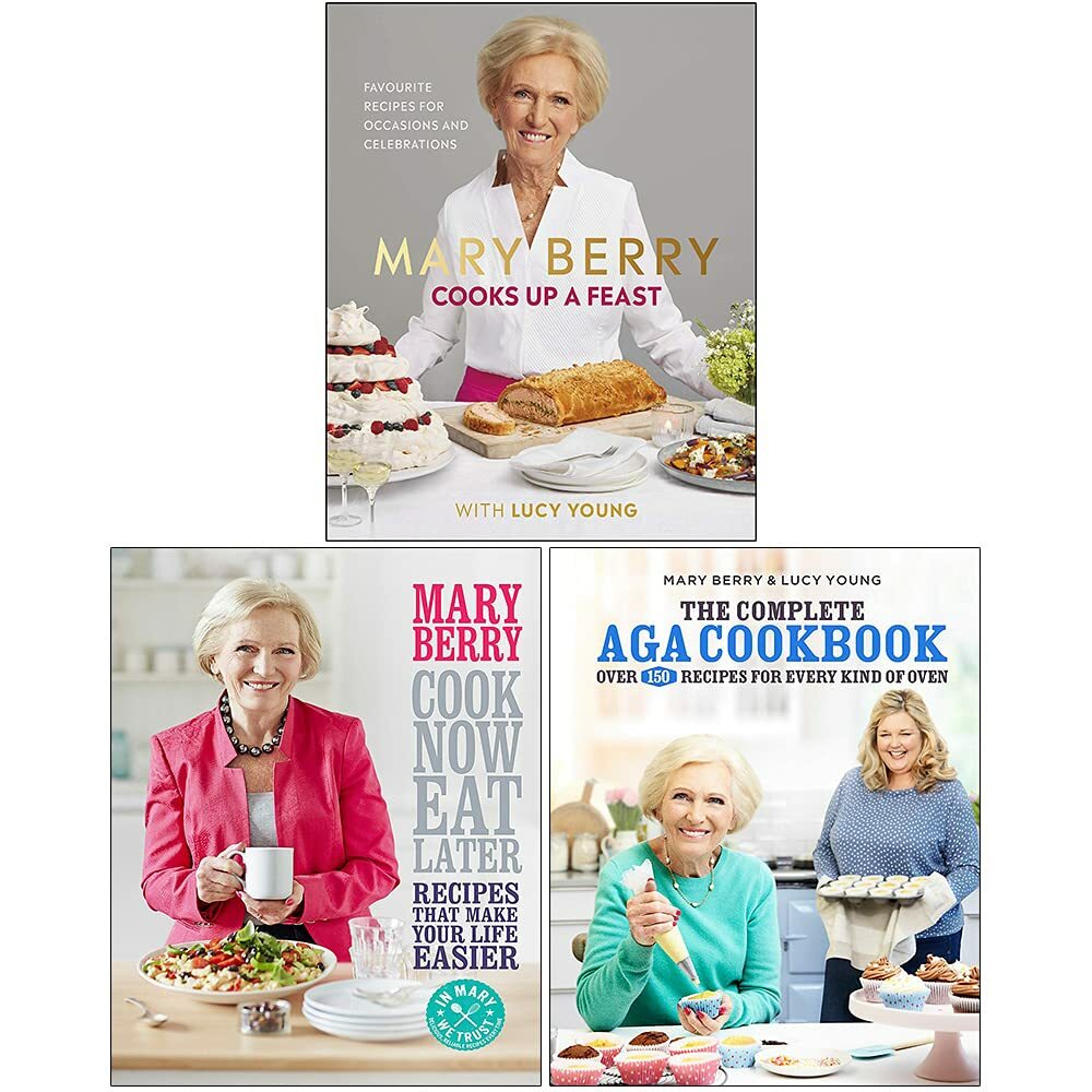 Mary Berry 3 Books Collection Set (Mary Berry Cooks,Cook Now,The Complete Aga)