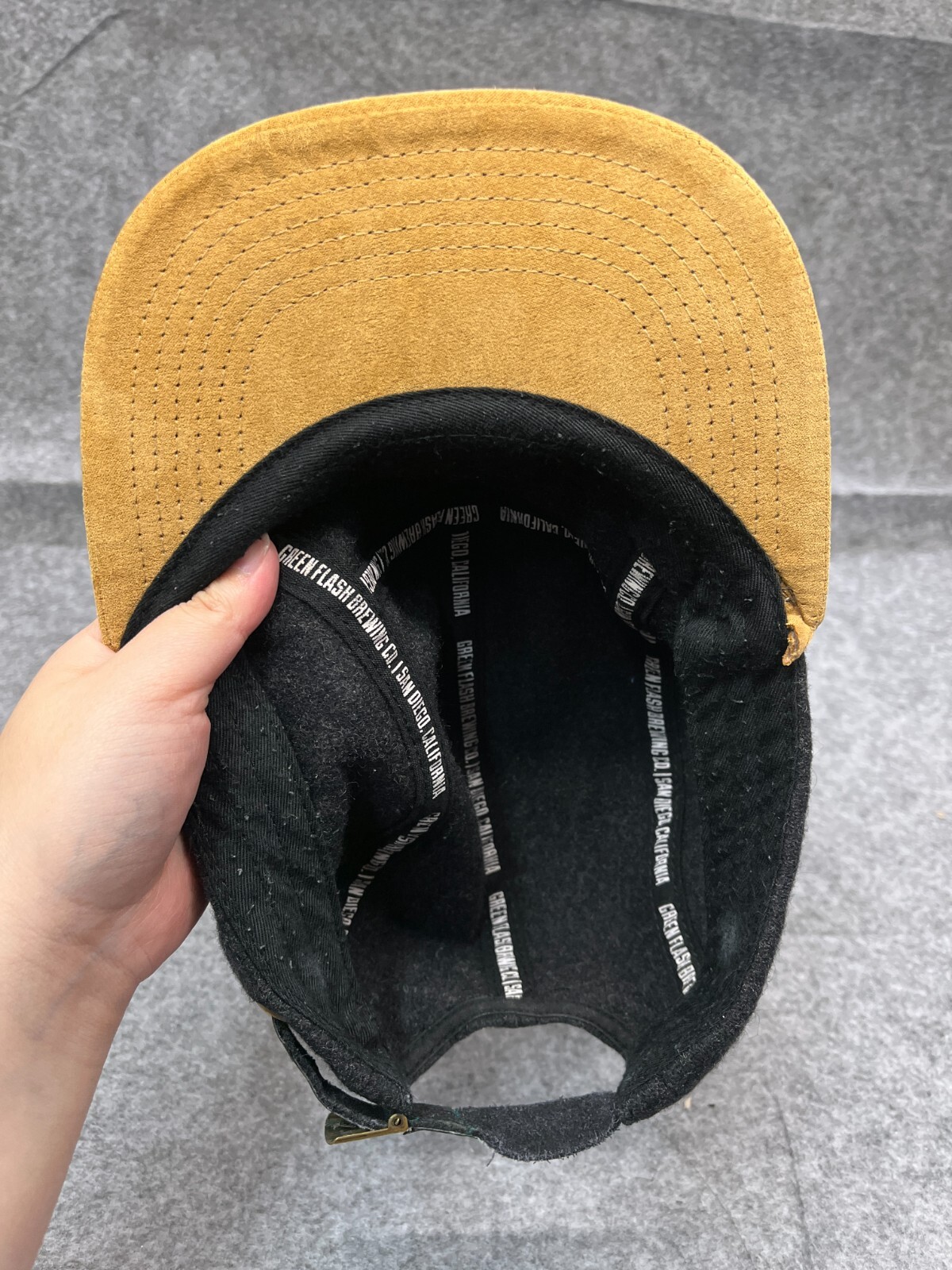 Green Flash Brewing Hat Cap Strap Back Adult Gray… - image 13